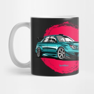 WRX sti illustration vector art Mug